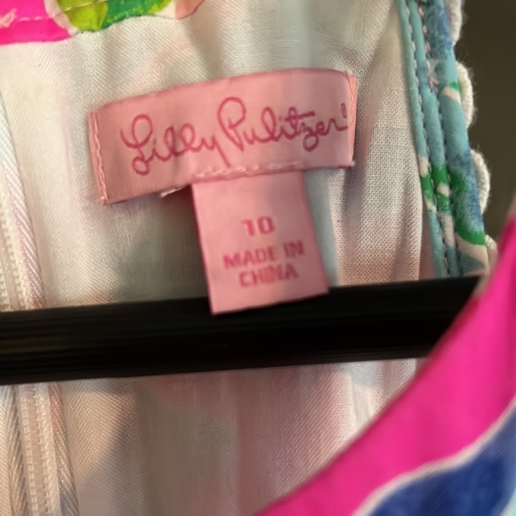 SOLD. Lilly Pulitzer Kinley Dress Beckon Blue Jungle Utopia | 10 - Picture 13 of 14